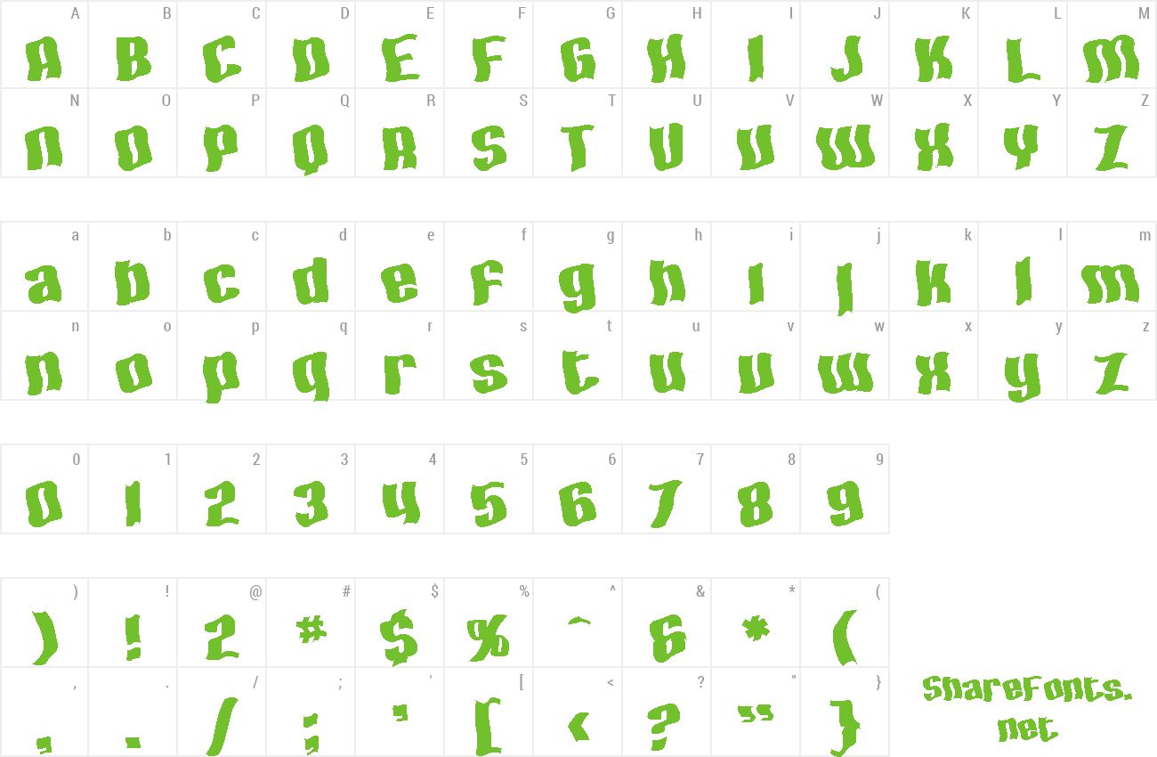 Font SF Hallucination Extreme preview